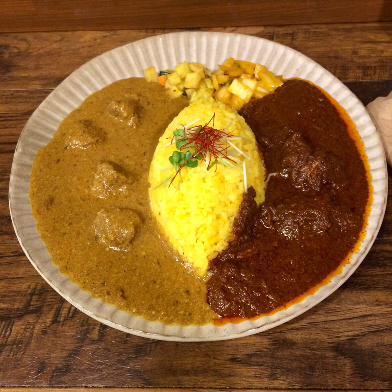 チキンマサラ&マトン(スパイス食堂ニッキ)