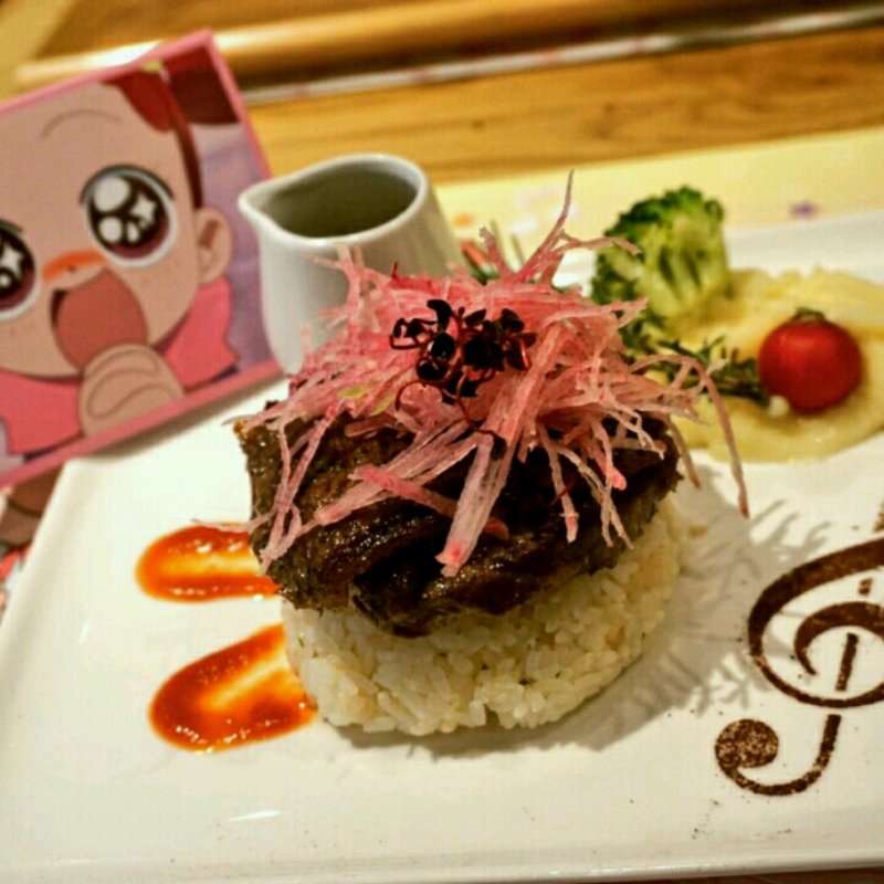 世界一幸せな美少女どれみのステーキプレート(Abeno Contact)