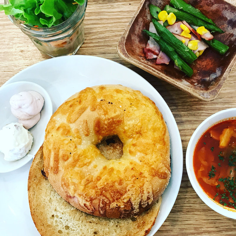 ベーグル定食(ベーグル＆ベーグル 阪急三番街店 （BAGEL＆BAGEL）)