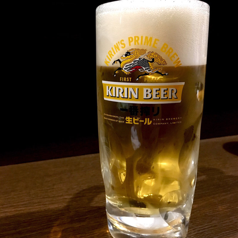 生ビール中ジョッキ(でべそ )