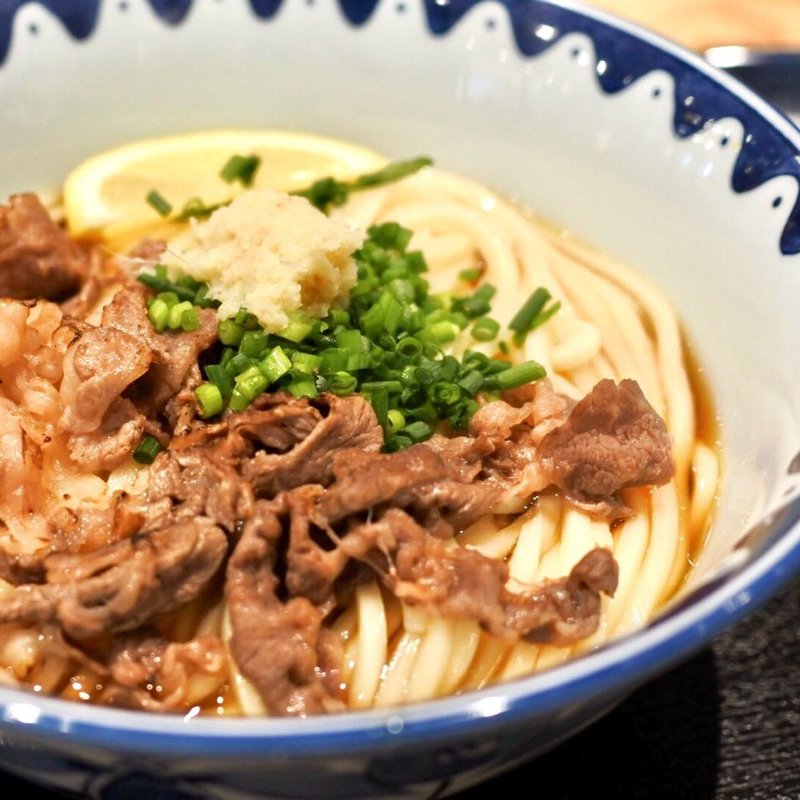 炙り牛肉ぶっかけ(き田たけうどん)