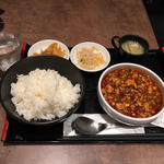 麻婆豆腐定食(１カラ～４カラ）(炎麻堂 赤坂店 （エンマドウ）)