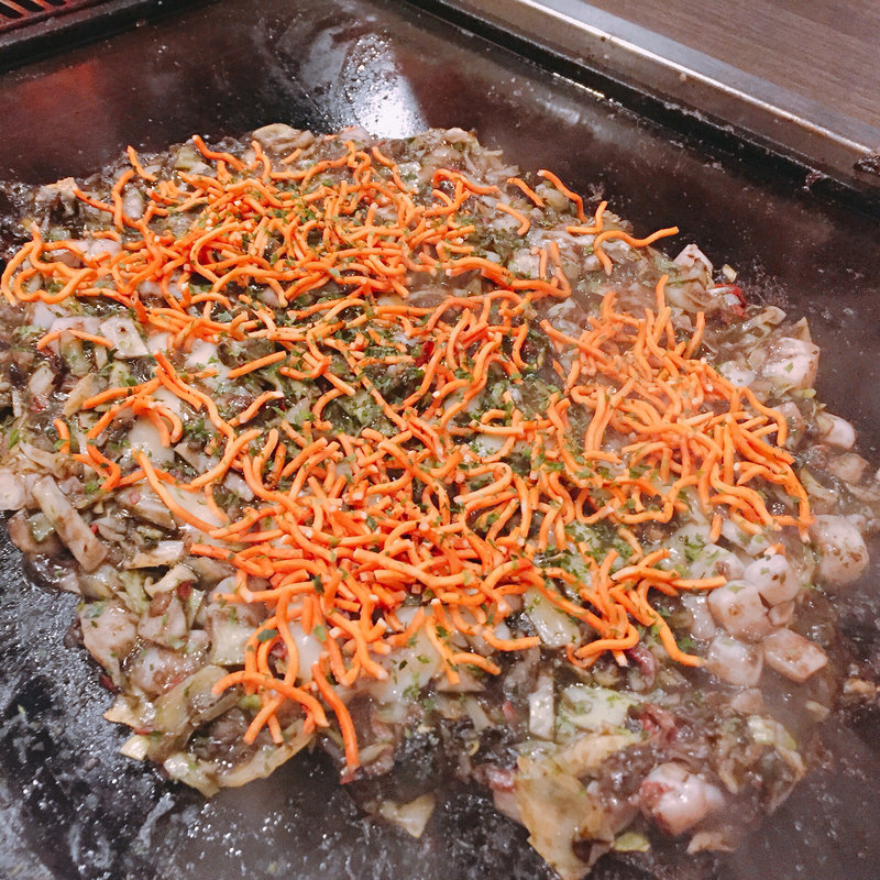 イカ墨もんじゃ(月島もんじゃ 近どう 新橋店)