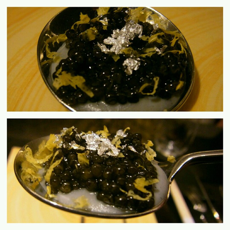 レモンとシラスのジャム
キャビアのせ(祇園 呂色)