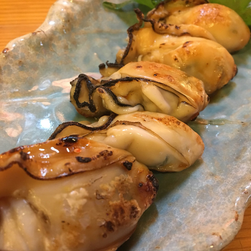 ぷりぷりの牡蠣の醤油焼き(EBISU （エビス）)