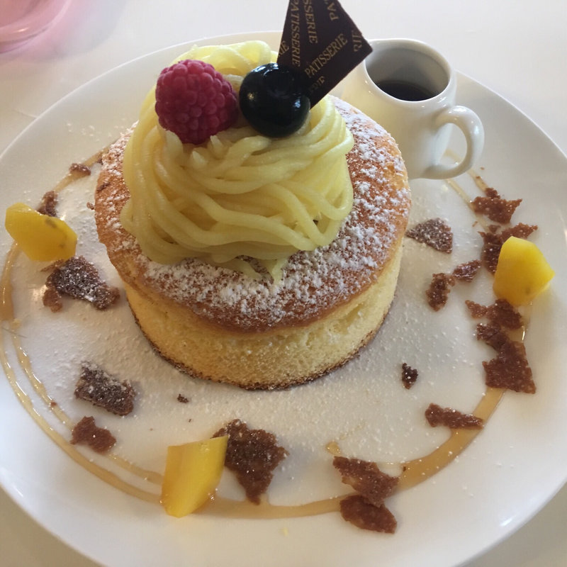 プチモンブランのパンケーキ(カフェ・ド・ブルー （Cafe de Blue）)