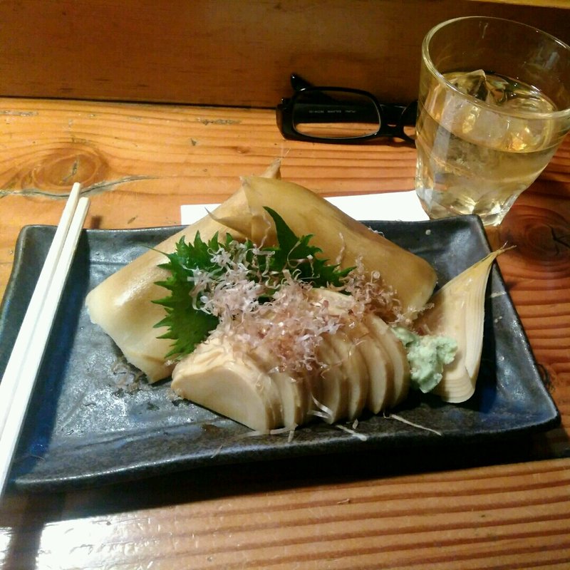 竹の子刺しと竹鶴(や台ずし 小手指駅北口町)