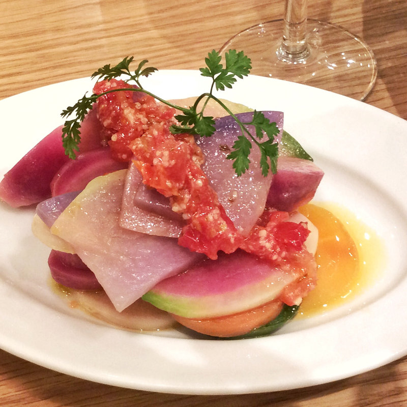 千葉県産野菜のサラダ 塩麹とドライトマトのドレッシング(チャヤ ナチュラル＆ワイルドテーブル)