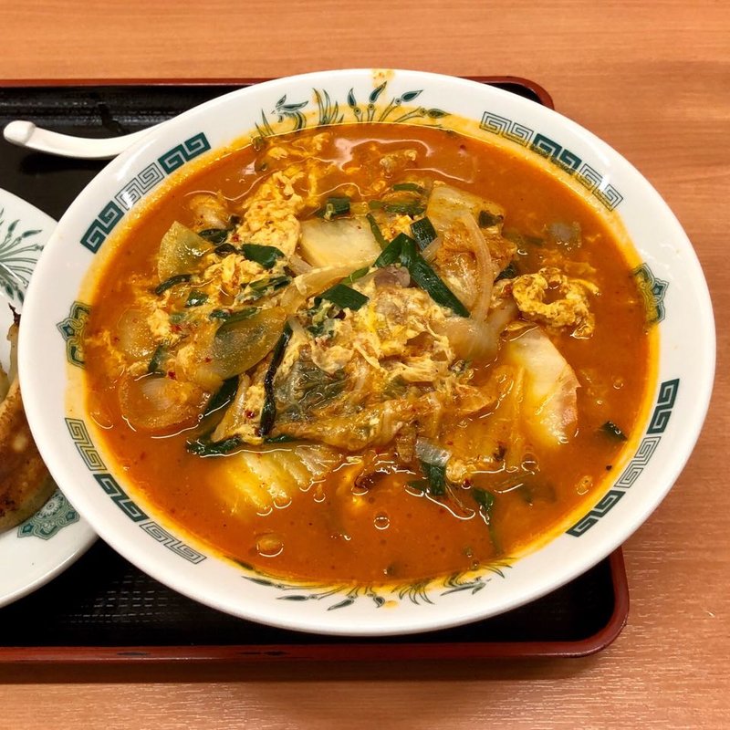 チゲ味噌ラーメン(日高屋 祖師ヶ谷大蔵店)