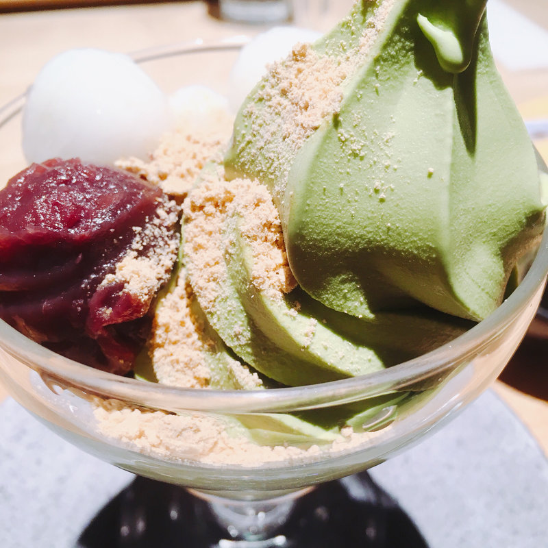 抹茶きなこソフト(銀座立田野アトレ吉祥寺店)