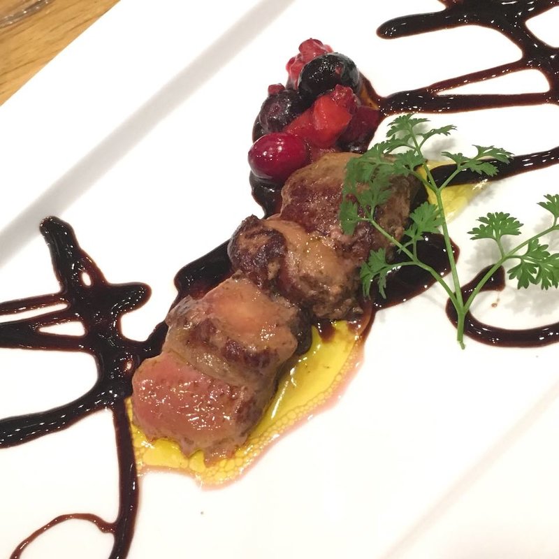 フォアグラソテー(和風鉄板焼 いいさいいさ)