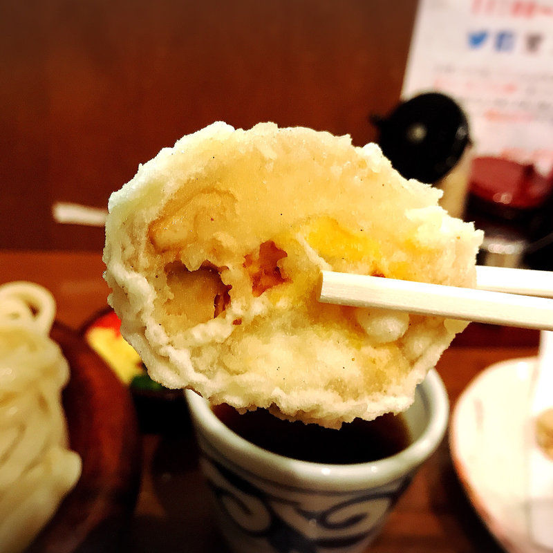 味付玉子天(讃岐うどん 麺喜やしま 円山町店)