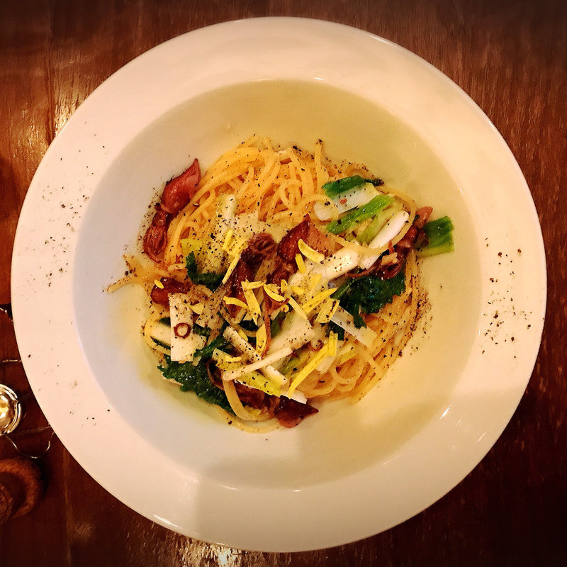 春野菜と蛍烏賊のアーリオオーリオ(バー 832(hachimitsu))