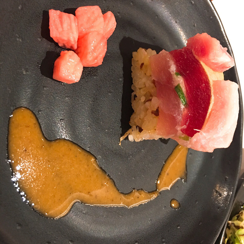 3種鮪の重ね盛り(グルメバイキング オリンピア)