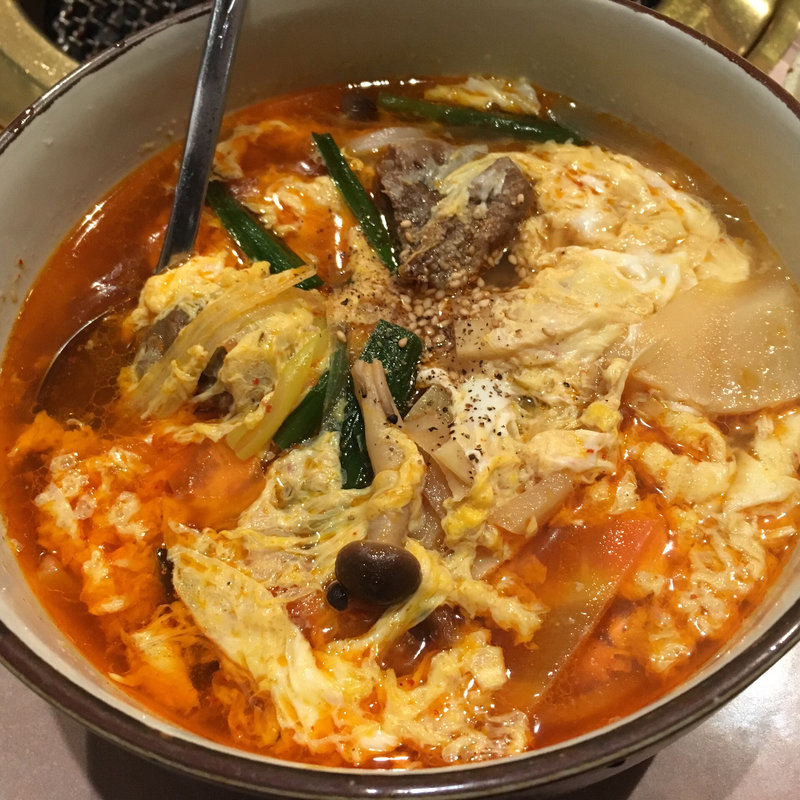 カルビうどん(きらく亭 )