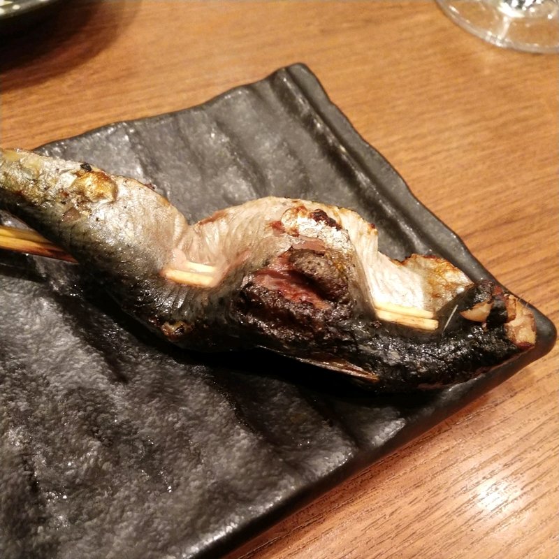 いわしの梅しそ焼き(魚串さくらさく 人形町総本店)