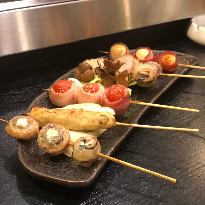 上おまかせお得な串盛り5本(焼鳥はなび)