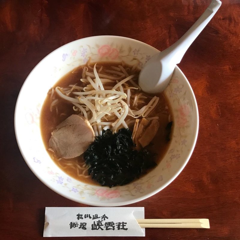 味噌ラーメン(松川温泉　峡雲荘 )