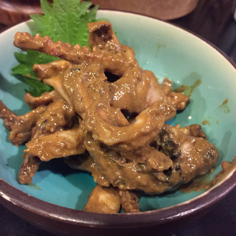 イカゲソのわた和え(ほろよい )