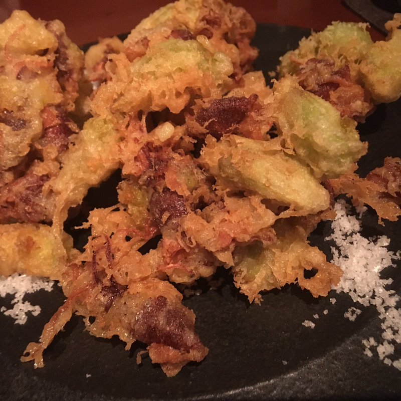 ホタルイカとふきのとうのかき揚げ(晴レ。 )