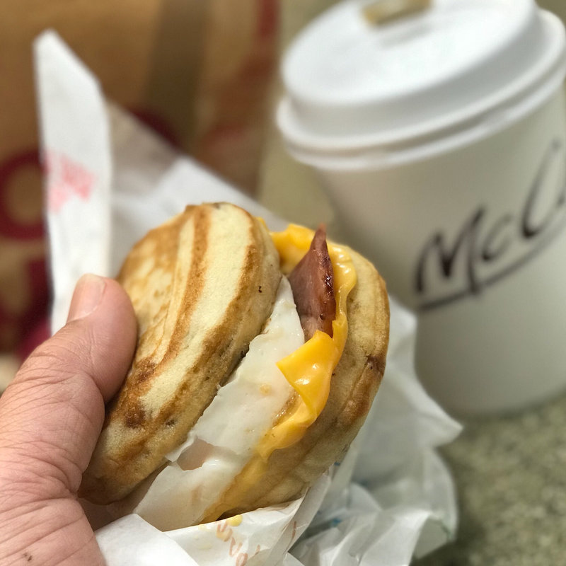 マックグリドルベーコンエッグセット(マクドナルド 内環豊中店)