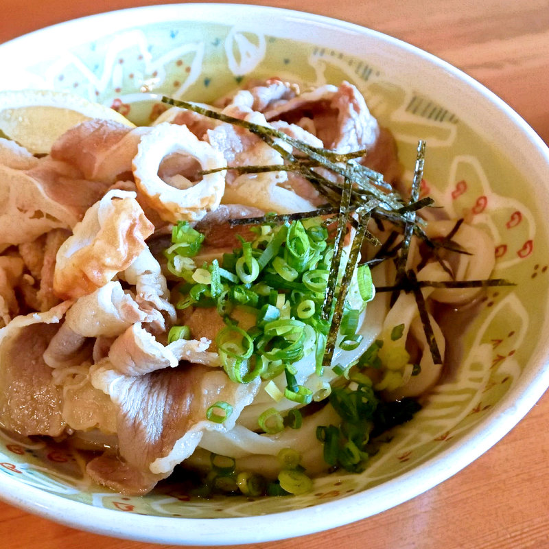 肉ぶっかけ冷(三好うどん)