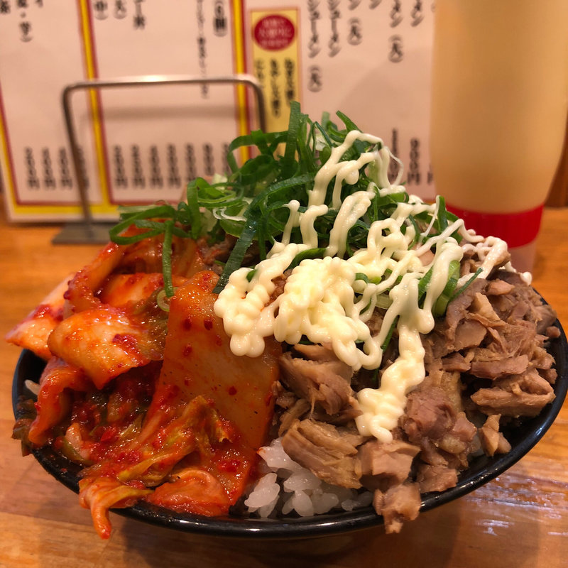 チャーシュー丼(にんにくラーメン　一力)