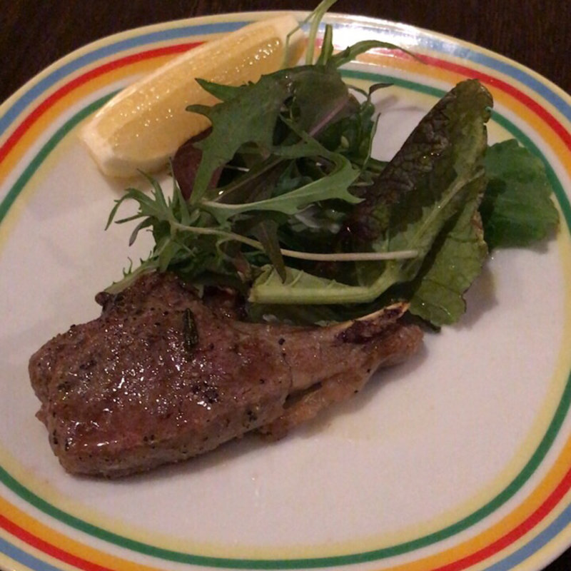ラムチョップのハープグリル(EuropeanBar Kuru)