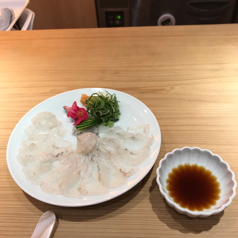 ヒラメのお造り(tea/bar)