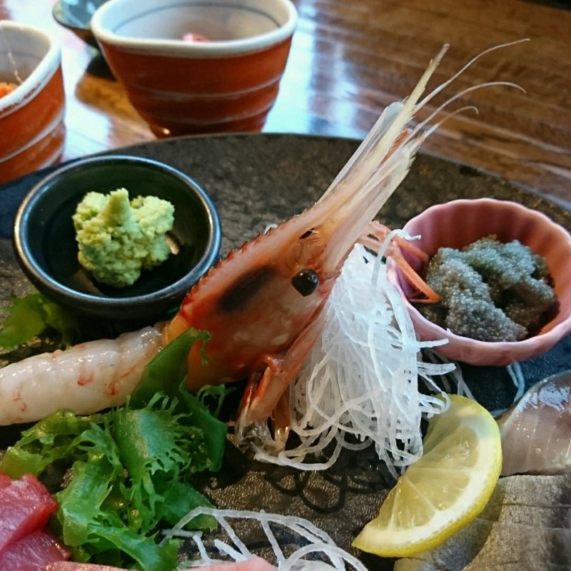 特大ぼたん海老(北海料理 古艪帆来（コロポックル）)