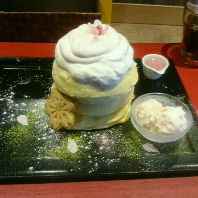 リズラボ桜パンケーキ2018(Riz Labo Kitchen)