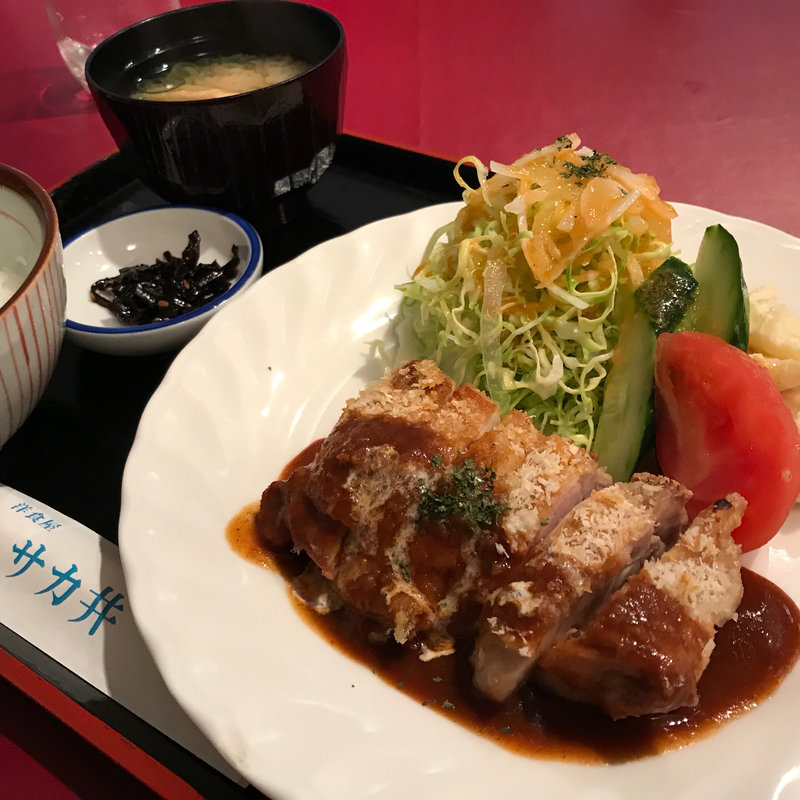 若鶏のマスタード焼定食(洋食屋　サカ井 )
