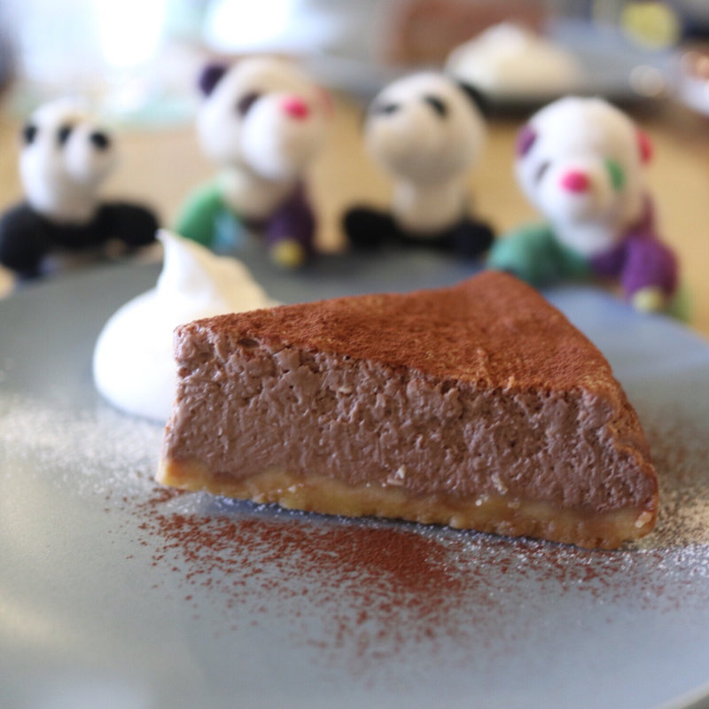 チョコレートのチーズケーキ(ミックスパンダコーヒー)