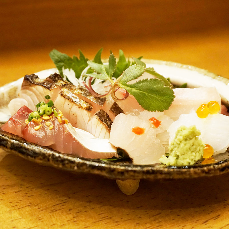 お造里一人の盛り合わせ(ひなかの)