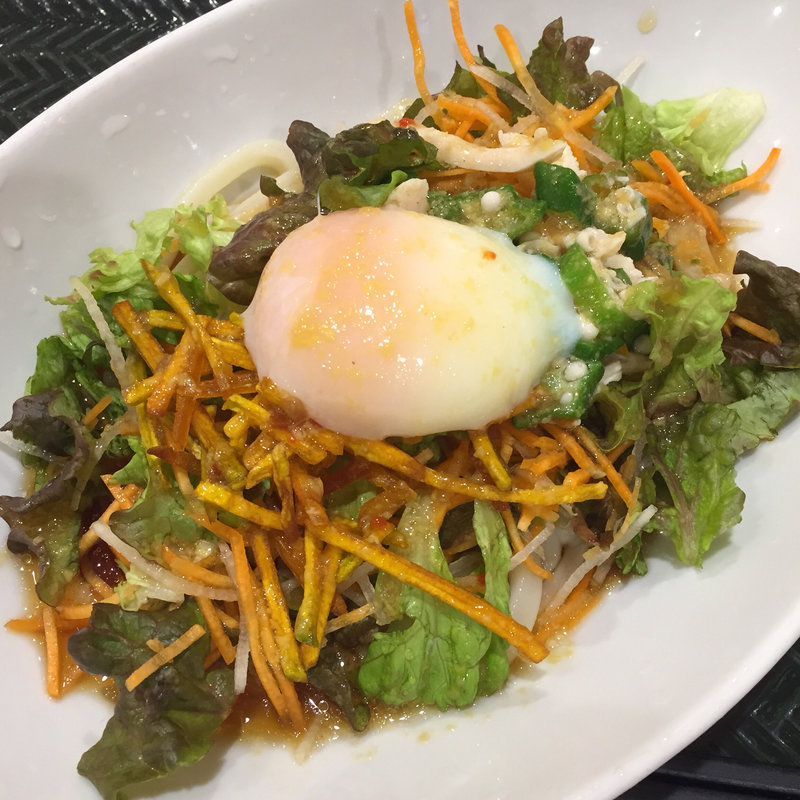 コクうまサラダうどん(小)(はなまるうどん 広島宇品店 )