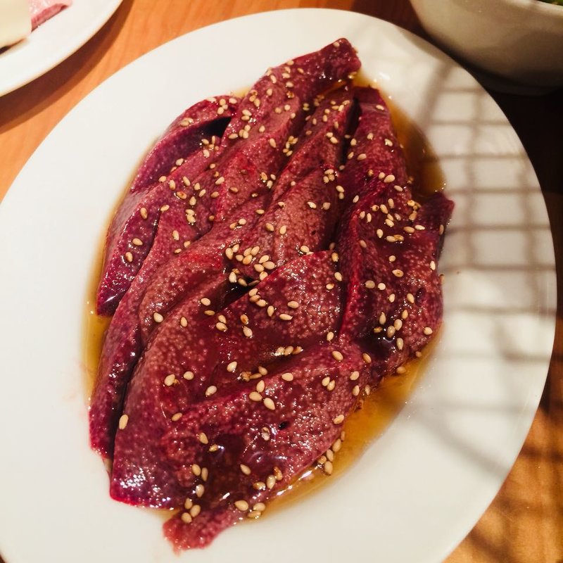 レバー焼(炭火ホルモン焼 夏冬 御徒町店)