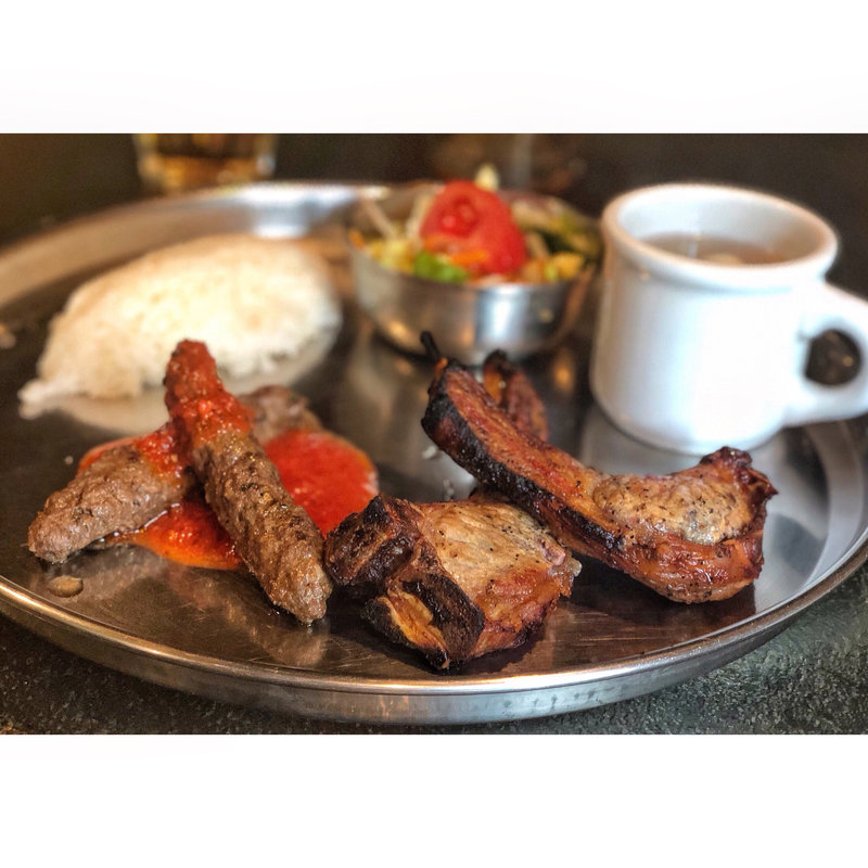 スペアリブとシシカバブのセット(Bistro ひつじや （ビストロ ヒツジヤ）)