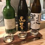 日本酒飲み比べセット(おむすびスタンド ANDON)