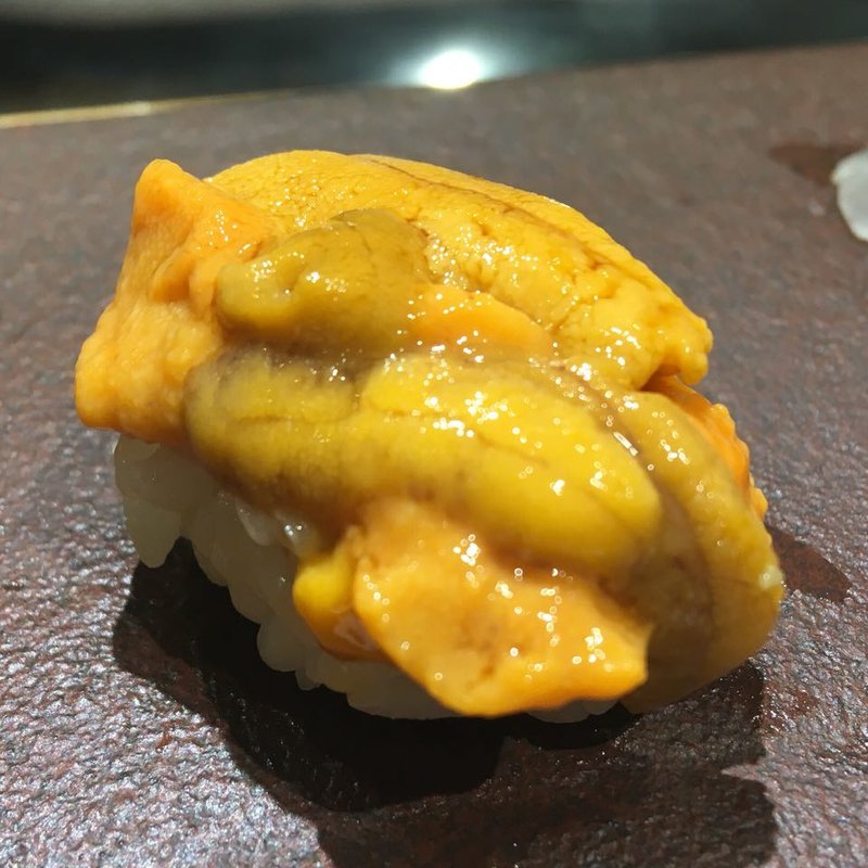 ウニの握り(くら竹)