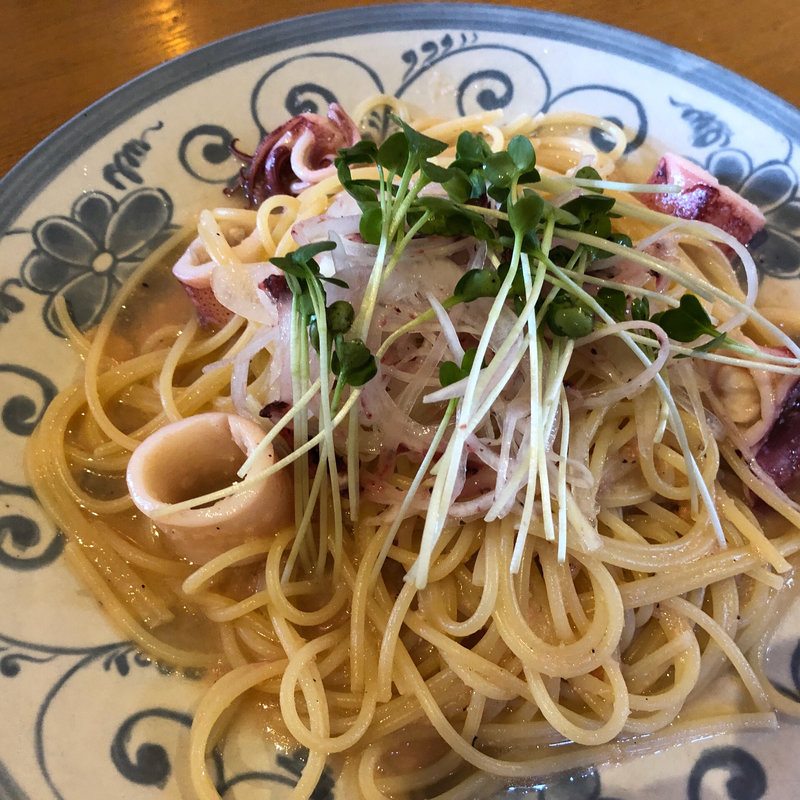 ヤリイカとたらこのスパゲティ(セラベン )