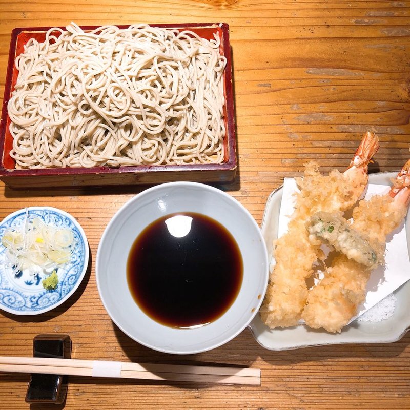 大エビ天せいろ(おそばの甲賀 )