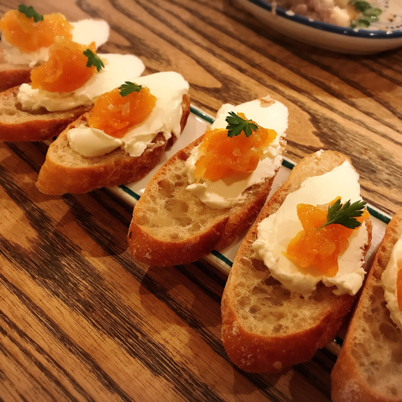 金柑とマスカルポーネのクロスティーニ(スミヤ ピン （SUMIYA PINN）)