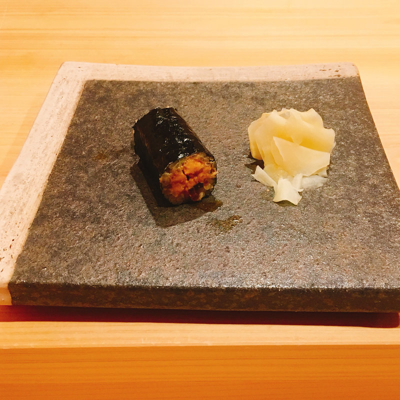 あん肝の巻物(鮨ばんど)