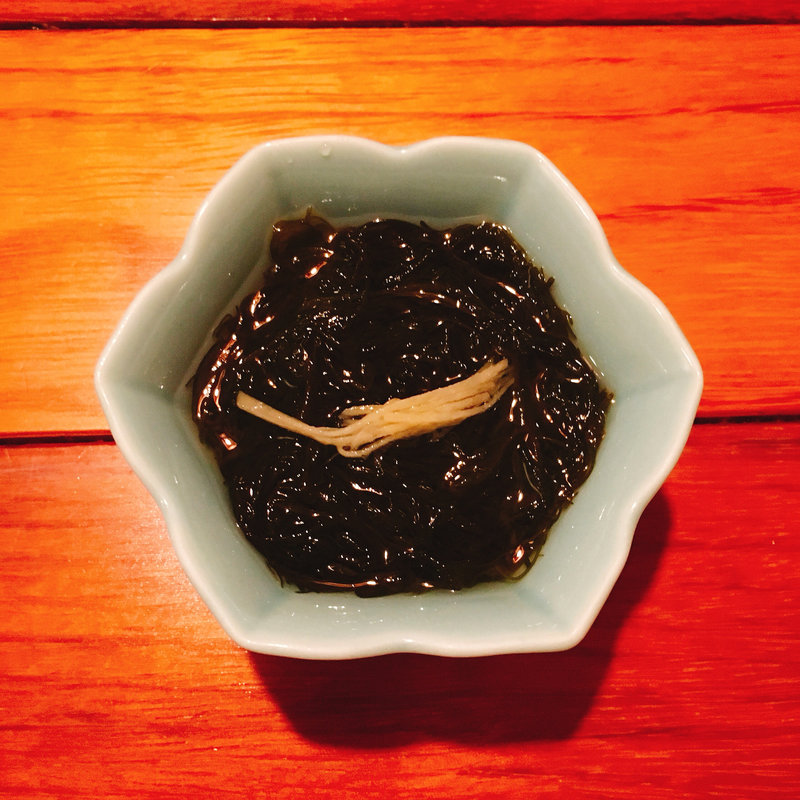 もずく酢(鉄板焼き高見)