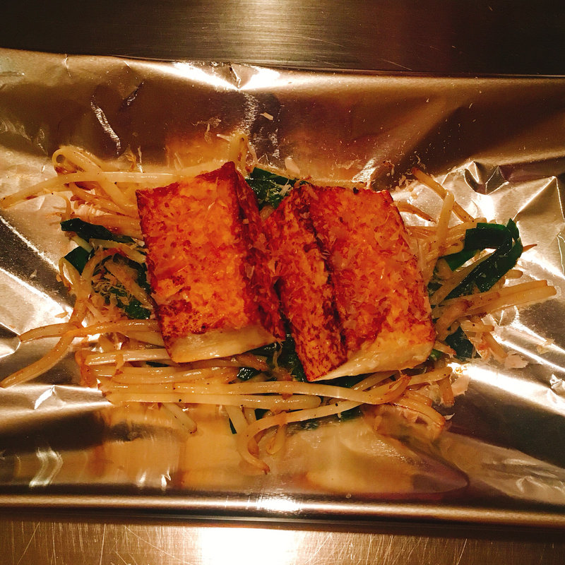 豆腐ステーキ(鉄板焼き高見)