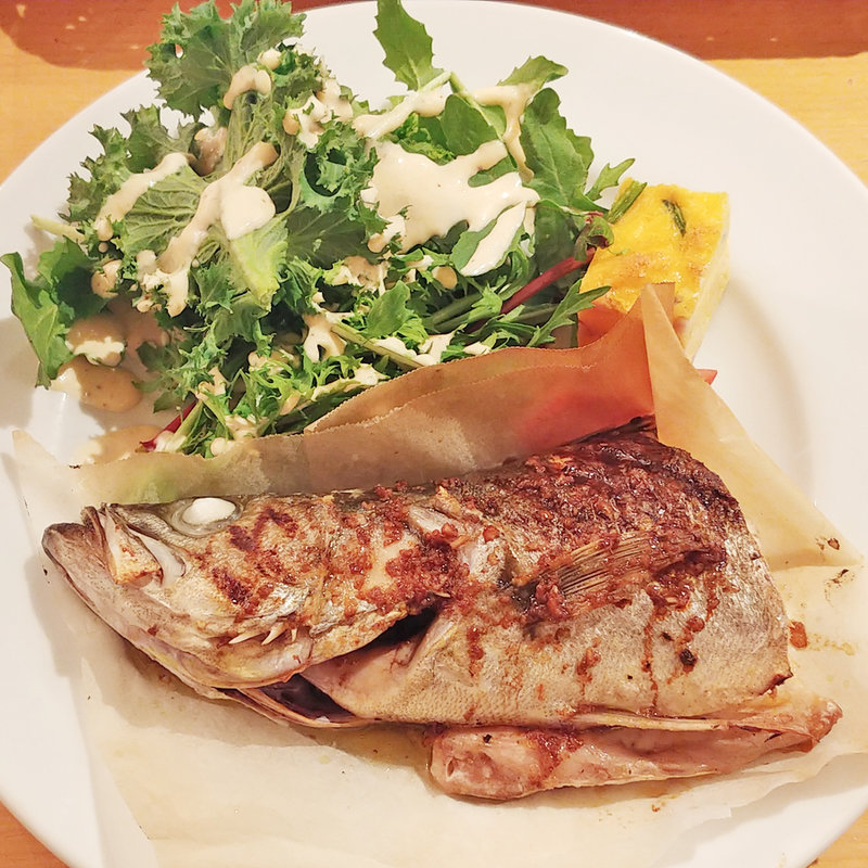 房総 漁師直送 セイゴのぶつ切り塩グリル(DESERT)