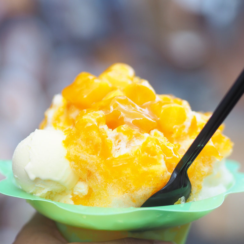 マンゴーのかき氷(HAHAHA CRRPE（ハハハクレープ）)