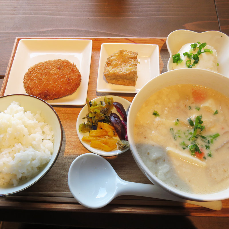 豆汁定食(豆藤 加藤本店)