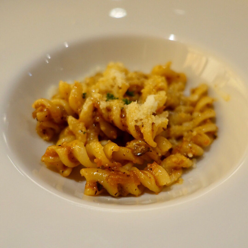 フジッリ蓮根と木の子のラグーソース(Tura)