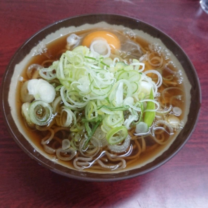 月見ねぎそば(そば処 桔梗 )